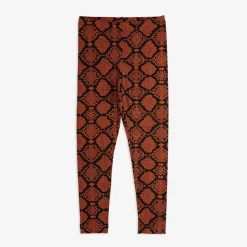 Snakeskin Leggings Brun