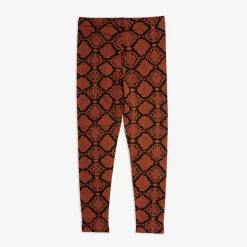 Snakeskin Leggings Brun