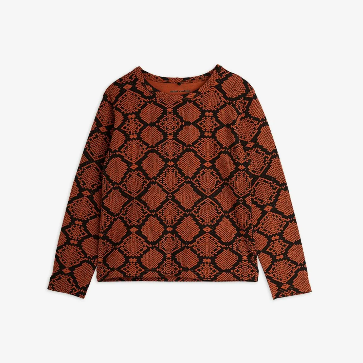 Snakeskin Långärmad T-shirt Brun