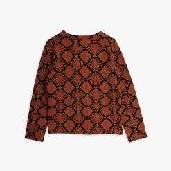 Snakeskin Långärmad T-shirt Brun