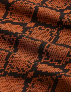 Snakeskin Långärmad T-shirt Brun