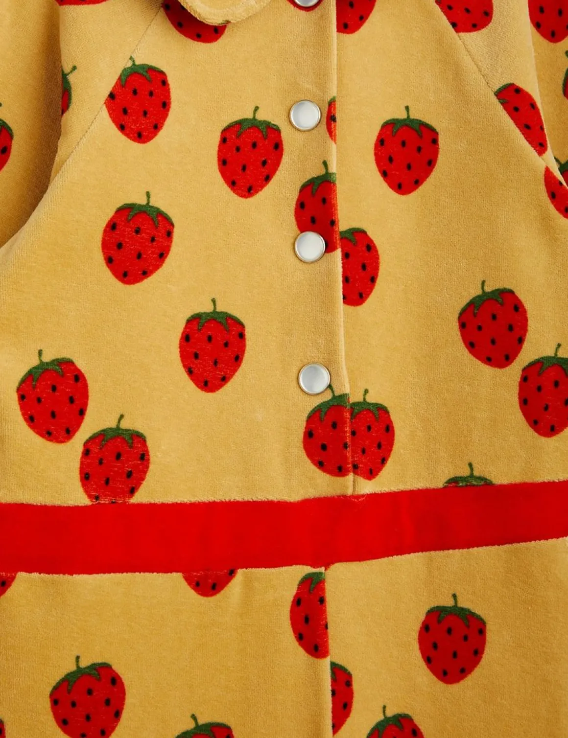 Strawberries Velour Jumpsuit