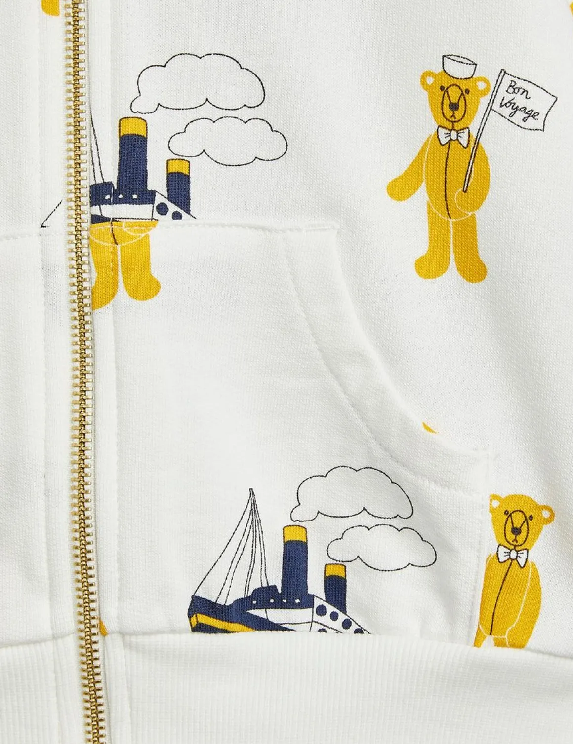 Teddybears Hoodie med Dragkedja