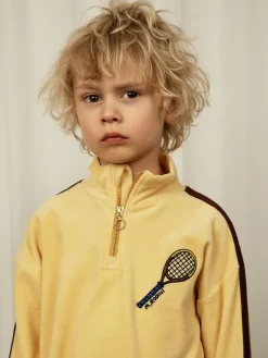 Tennis Broderad Half Zip Sweatshirt