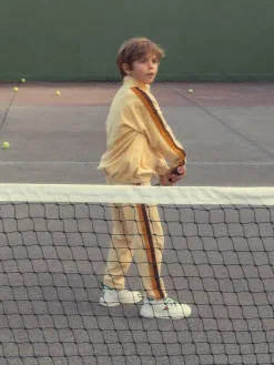 Tennis Broderad Half Zip Sweatshirt