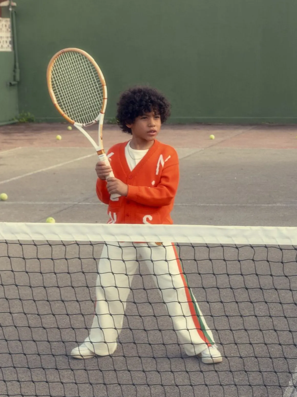 Tennis Stickad Cardigan